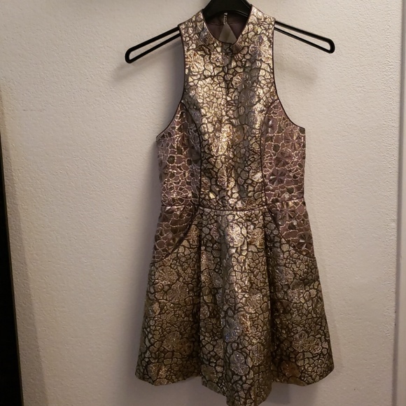 Elegant Metallic Dress